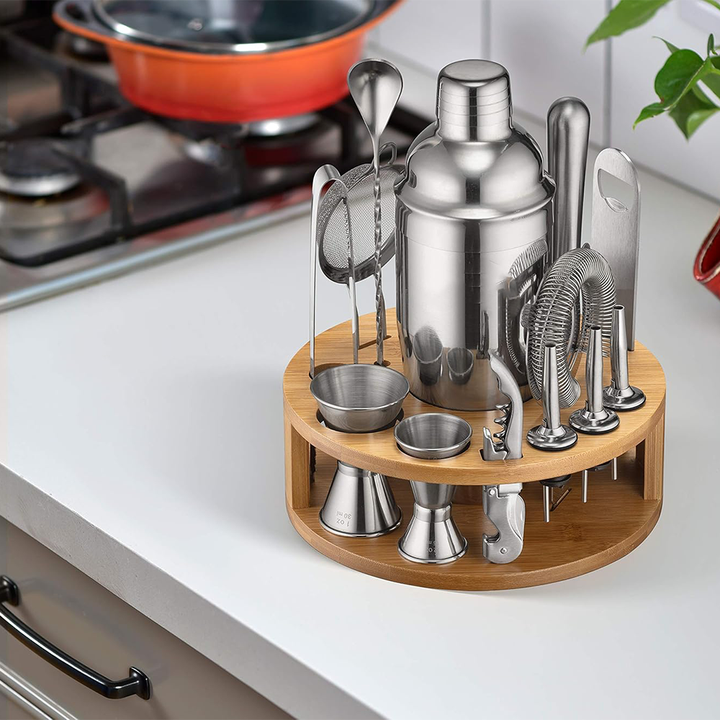 Stainless Steel Cocktail Shaker Set with Accessories